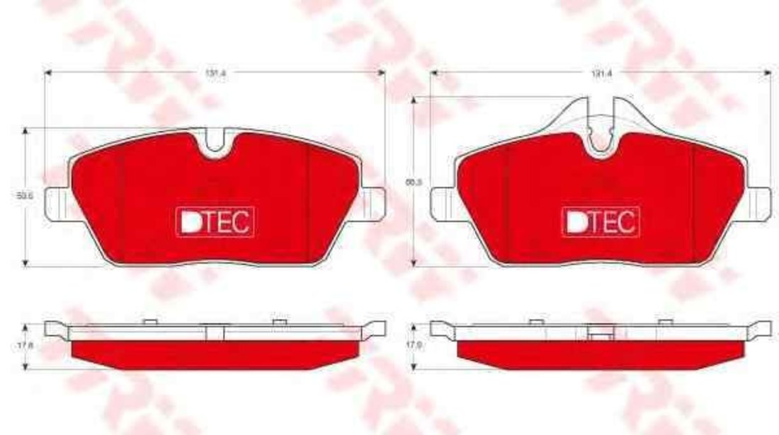 Set placute de frana BMW 1 (E87) TRW GDB1611DTE