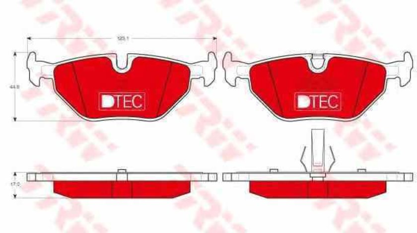 Set placute de frana BMW 3 Compact E46 TRW GDB1344DTE