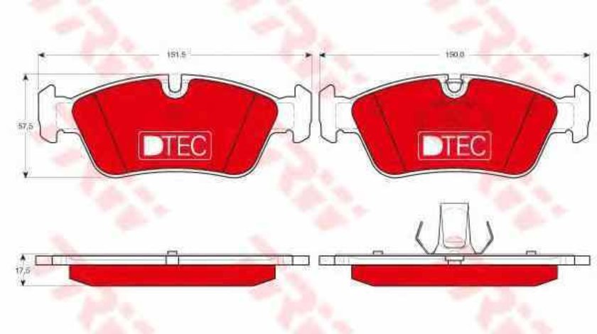 Set placute de frana BMW 3 Compact E46 TRW GDB1348DTE
