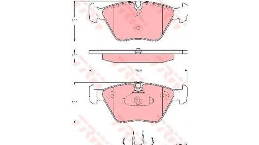 Set placute de frana BMW 3 cupe (E46) 1999-2006 #2 027000