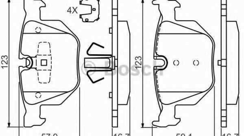 Set placute de frana BMW 3 cupe (E92) BOSCH 0 986 494 540