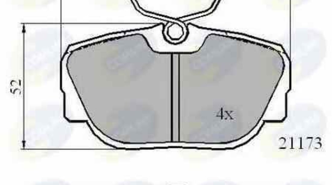 Set placute de frana BMW 3 E30 COMLINE CBP0361