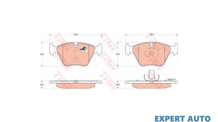 Set placute de frana BMW 3 (E46) 1998-2005 #3 0252318320