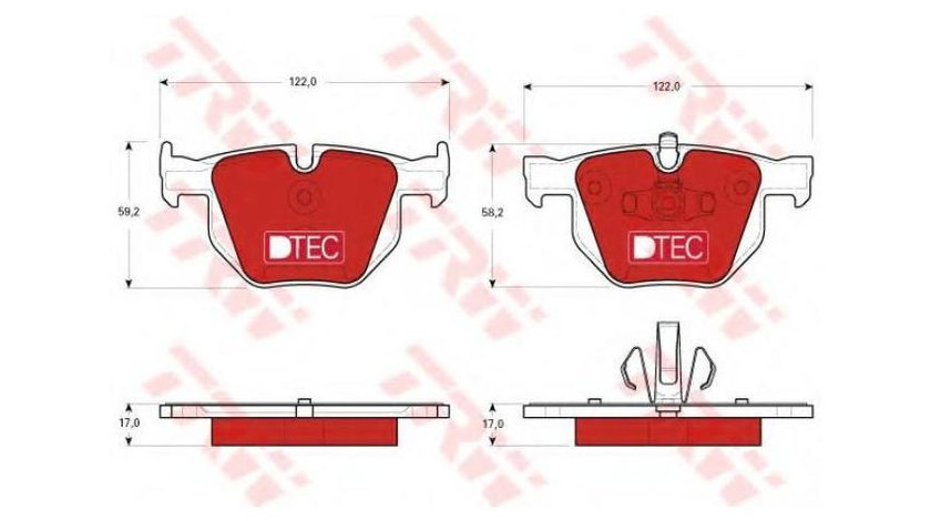 Set placute de frana BMW 3 (E90) 2005-2011 #2 0252355017