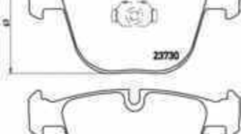 Set placute de frana BMW 3 E90 BREMBO P 06 026