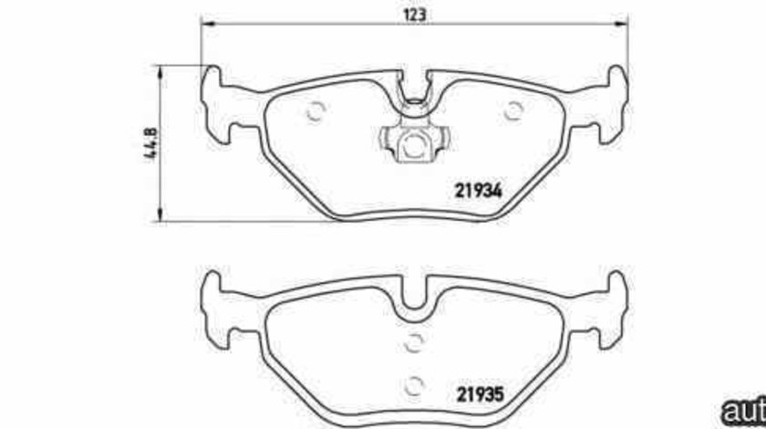 Set placute de frana BMW 3 Touring E46 BREMBO P 06 025
