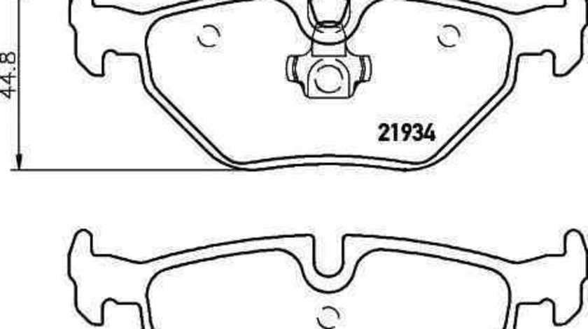 Set placute de frana BMW 3 Touring E46 TEXTAR 2193402
