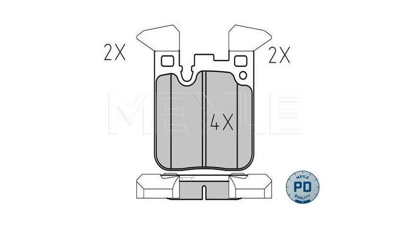 Set placute de frana BMW 4 cupe (F32, F82) 2013-2016 #2 0252502916