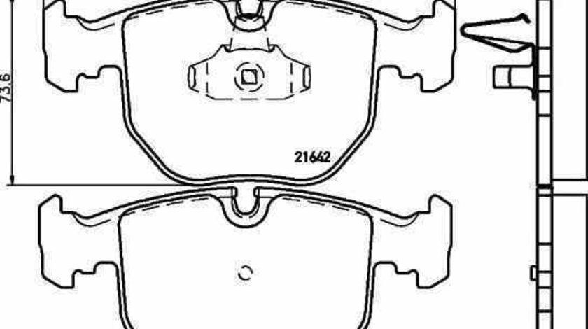 Set placute de frana BMW 5 E39 TEXTAR 2148602