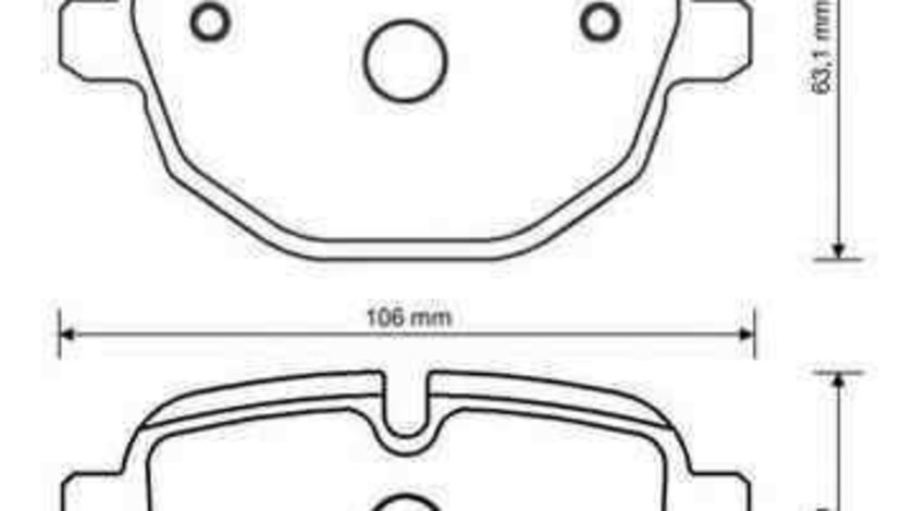 Set placute de frana BMW 5 (F10, F18) JURID 573352JC