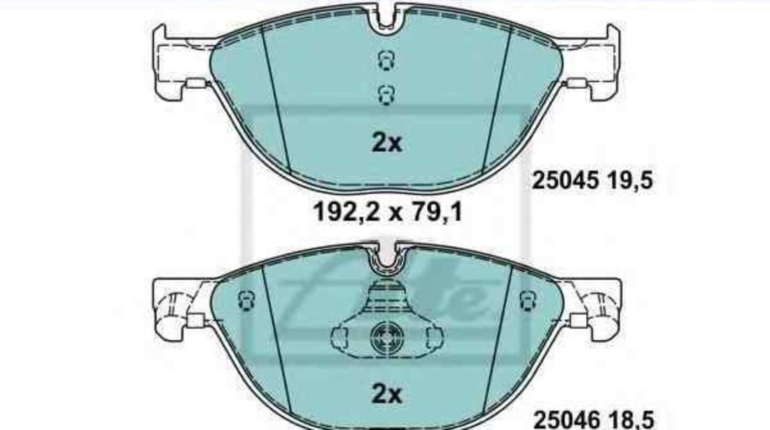 Set placute de frana BMW 7 (F01, F02, F03, F04) ATE 13.0470-7267.2