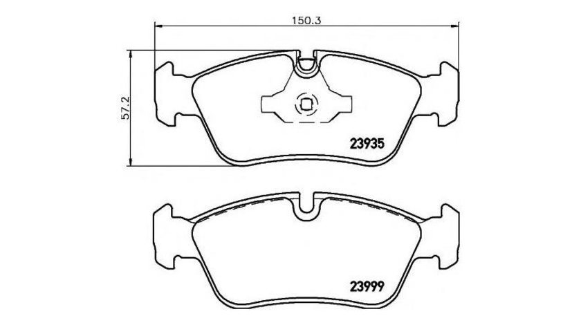 Set placute de frana BMW BMW 1 (E87) 2003-2013 #2 038460