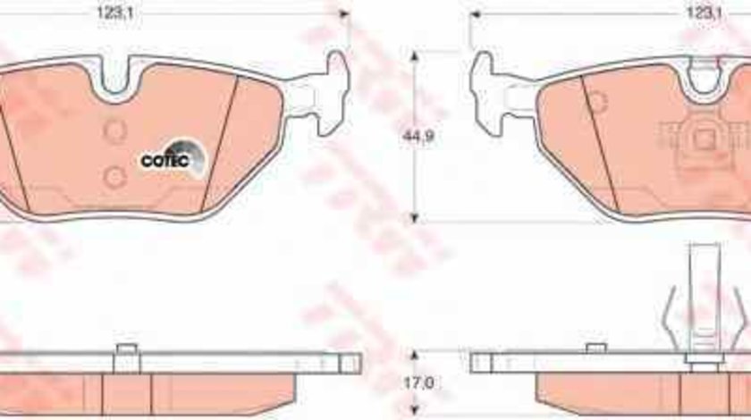 Set placute de frana BMW (BRILLIANCE) 3 SERIES (E46) TRW GDB1344