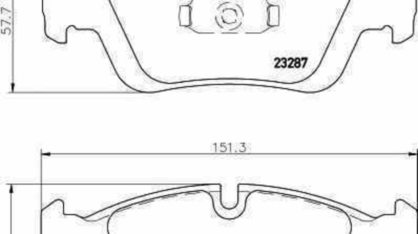 Set placute de frana BMW (BRILLIANCE) 3 SERIES (E46) TEXTAR 2328702