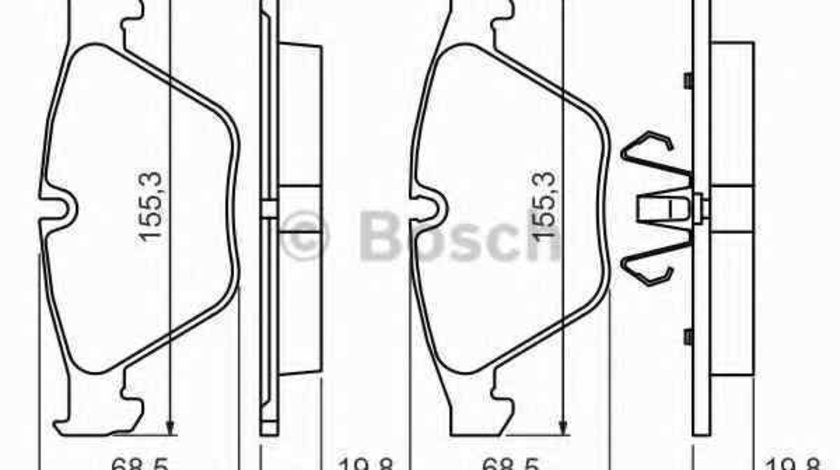 Set placute de frana BMW (BRILLIANCE) 3 SERIES (E90) BOSCH 0 986 494 354