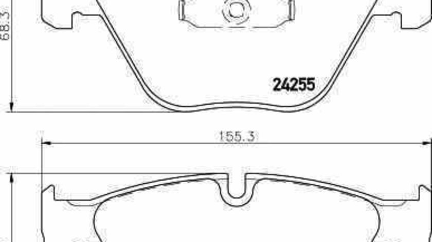 Set placute de frana BMW (BRILLIANCE) 3 SERIES (E90) TEXTAR 2331301