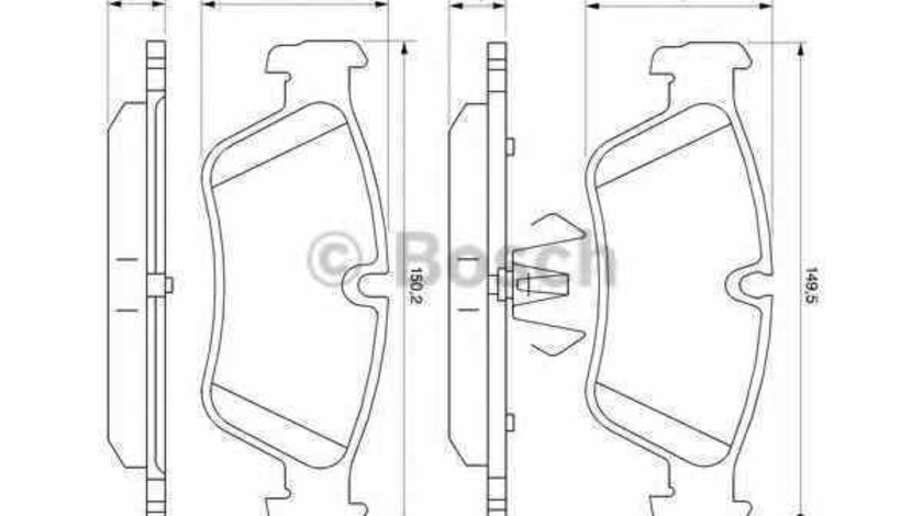 Set placute de frana BMW (BRILLIANCE) 3 SERIES (E90) BOSCH 0 986 494 096