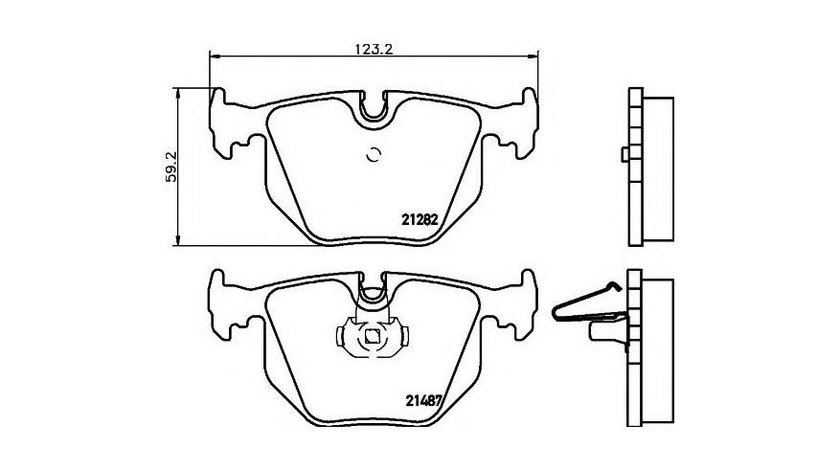 Set placute de frana BMW X3 (E83) 2004-2016 #2 038120