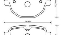 Set placute de frana BMW X4 (F26) JURID 573352JC