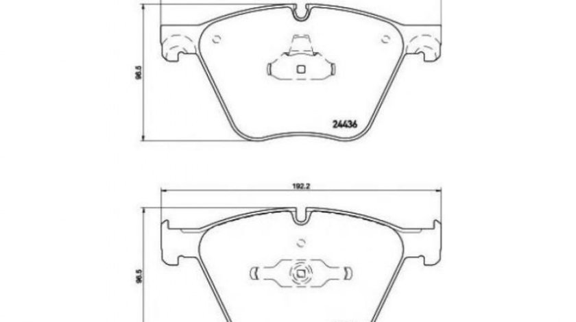 Set placute de frana BMW X5 (E70) 2007-2013 #3 116032