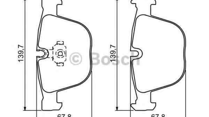 Set placute de frana BMW X5 (E70) BOSCH 0 986 494 325