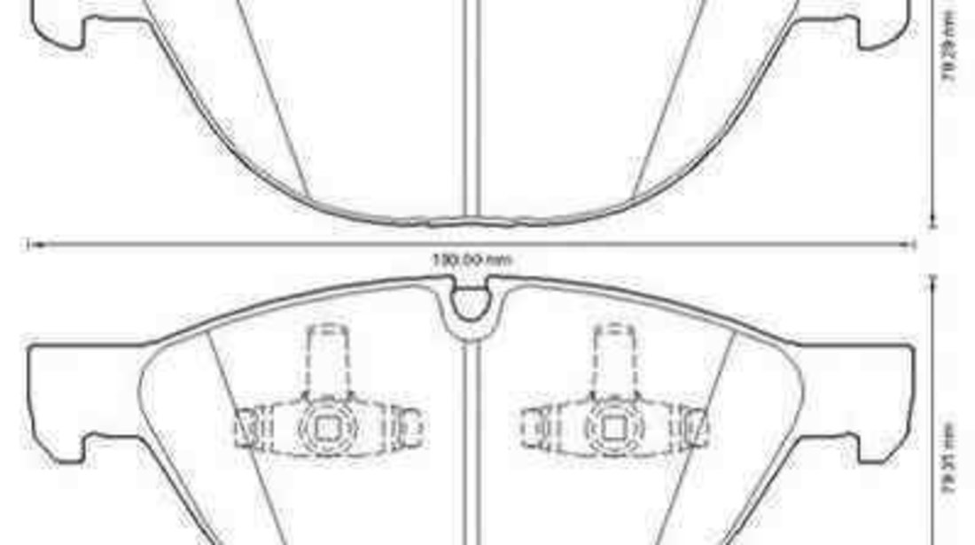 Set placute de frana BMW X5 (E70) JURID 573317JC