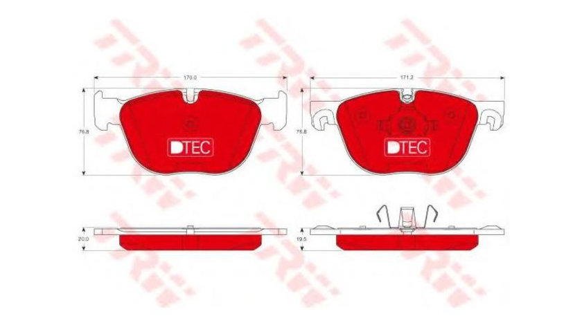 Set placute de frana BMW X5 (F15, F85) 2013-2016 #2 0252417019