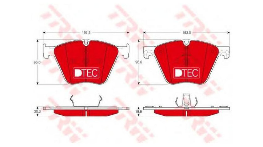 Set placute de frana BMW X6 (F16, F86) 2014-2016 #2 116032