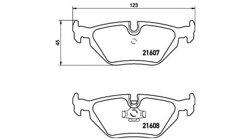 Set placute de frana BMW Z3 cupe (E36) 1997-2003 #2 026500