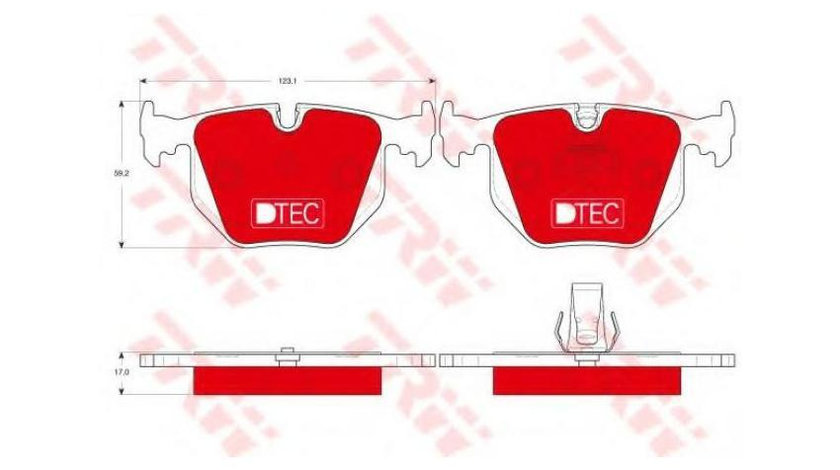 Set placute de frana BMW Z8 (E52) 2000-2003 #2 0252148717