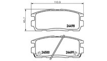 Set placute de frana Chevrolet CAPTIVA (C100, C140...