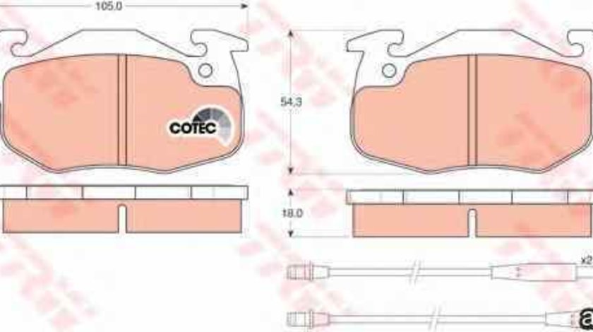 Set placute de frana CITROËN AX ZA- TRW GDB1033