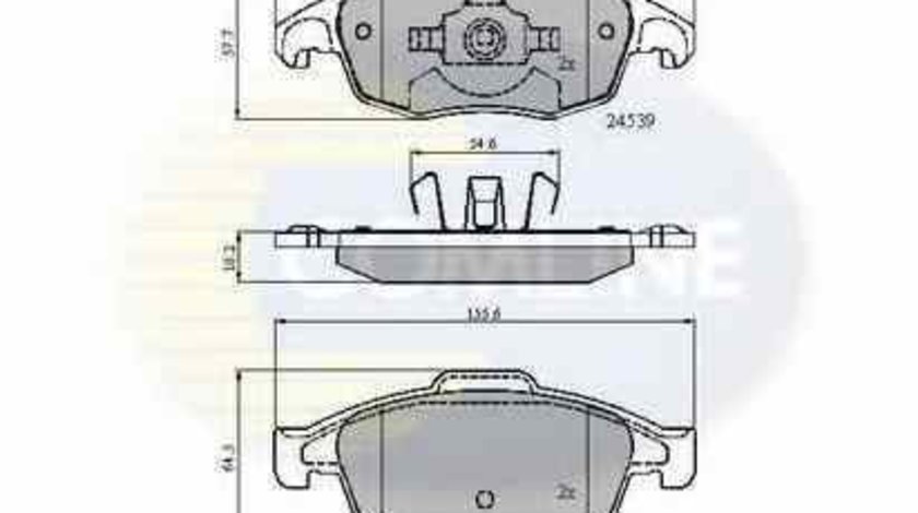 Set placute de frana CITROËN BERLINGO B9 COMLINE CBP01719