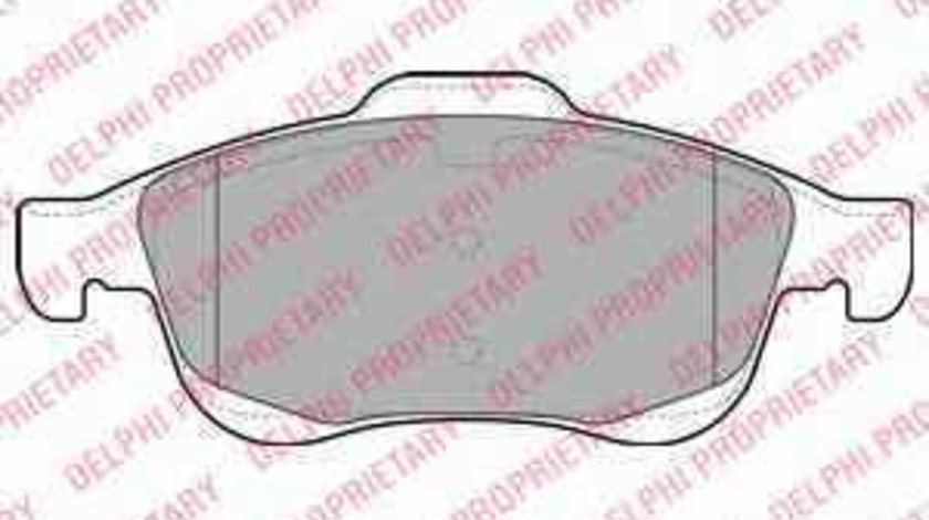 Set placute de frana CITROËN BERLINGO B9 DELPHI LP2101