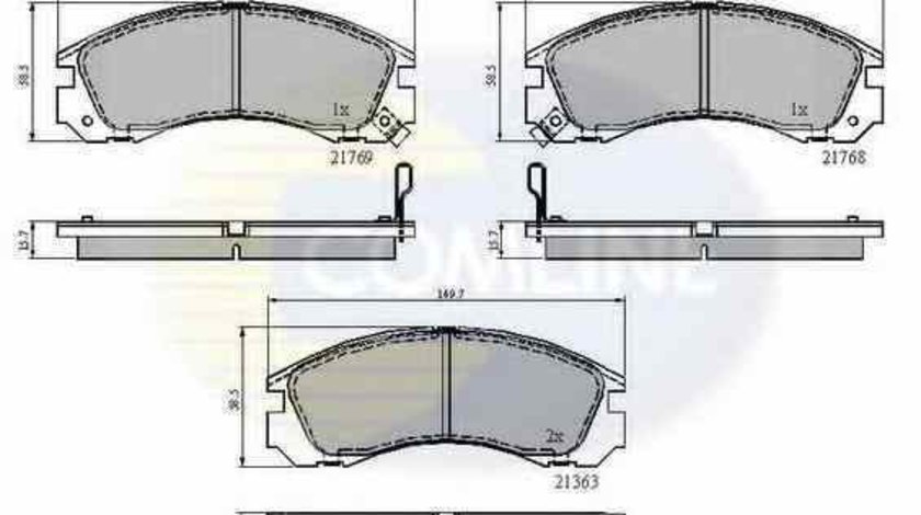 Set placute de frana CITROËN C-CROSSER ENTERPRISE COMLINE CBP3234