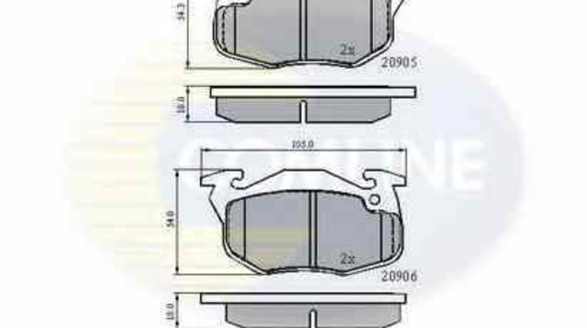 Set placute de frana CITROËN C15 combi COMLINE CBP2258