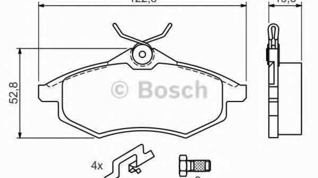 Set placute de frana CITROËN C3 I FC BOSCH 0 986 494 262