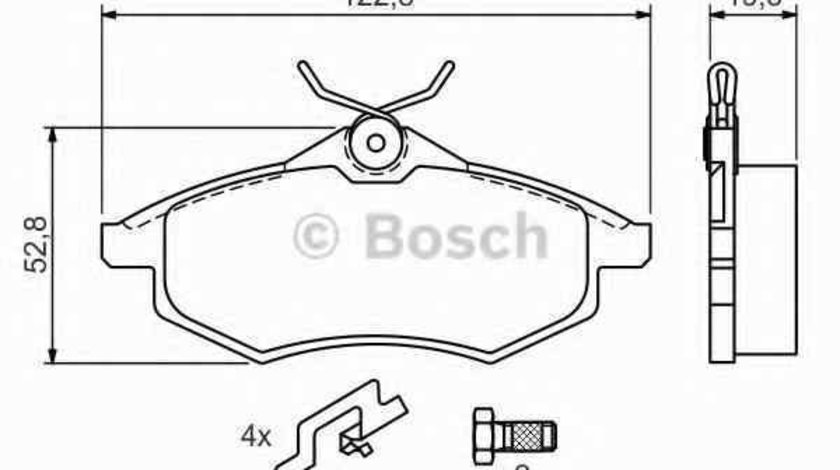 Set placute de frana CITROËN C3 I FC BOSCH 0 986 494 262