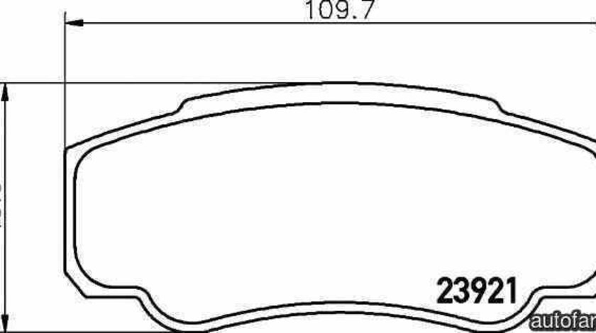 Set placute de frana CITROËN JUMPER bus 244 Z TEXTAR 2392101