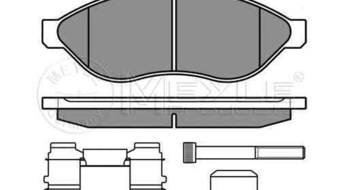 Set placute de frana CITROËN JUMPER platou / sasiu MEYLE 025 244 6819/W2