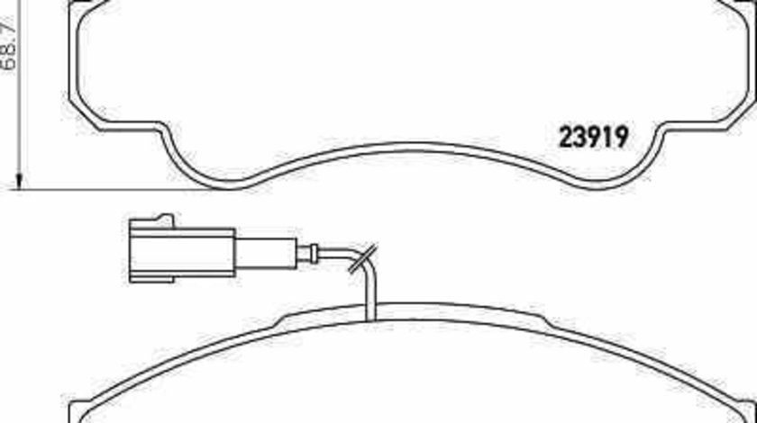 Set placute de frana CITROËN JUMPER platou / sasiu 244 TEXTAR 2391901