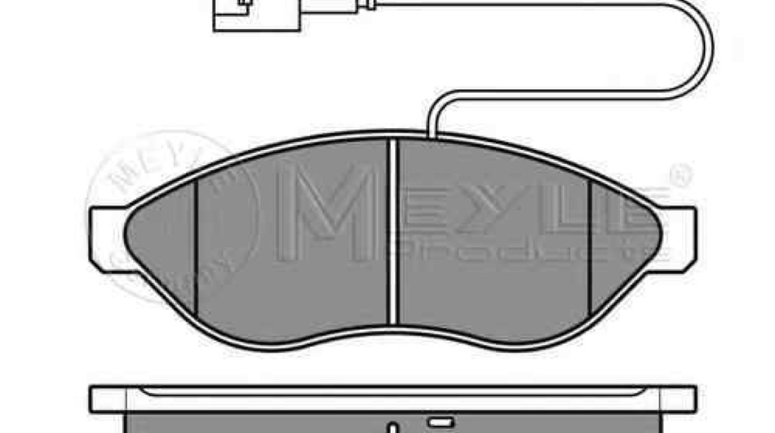 Set placute de frana CITROËN JUMPER platou / sasiu MEYLE 025 244 6819/W2