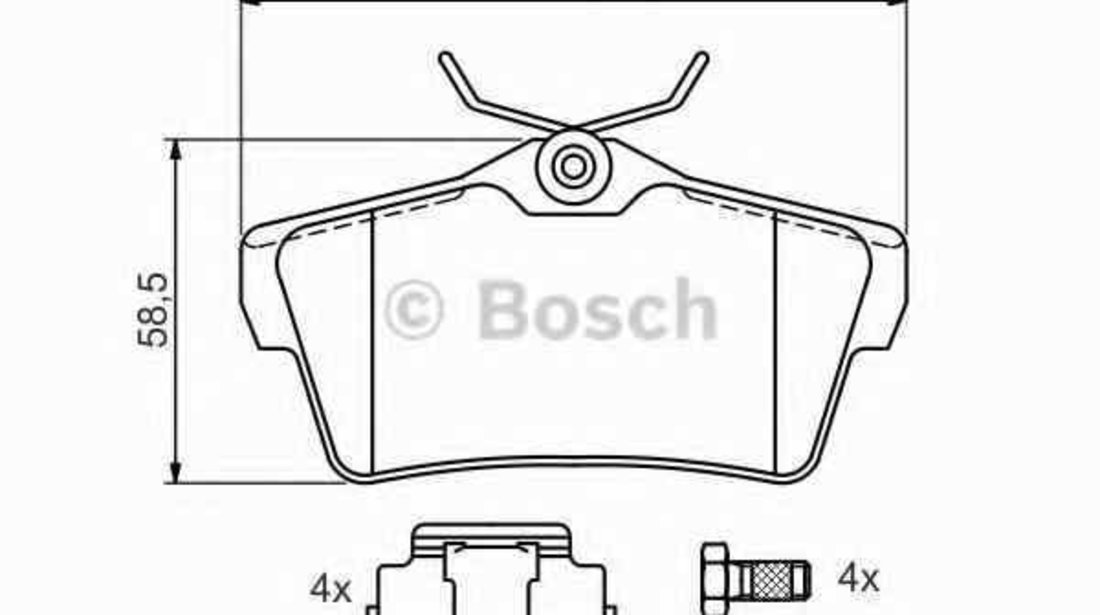 Set placute de frana CITROËN JUMPY caroserie BOSCH 0 986 494 192