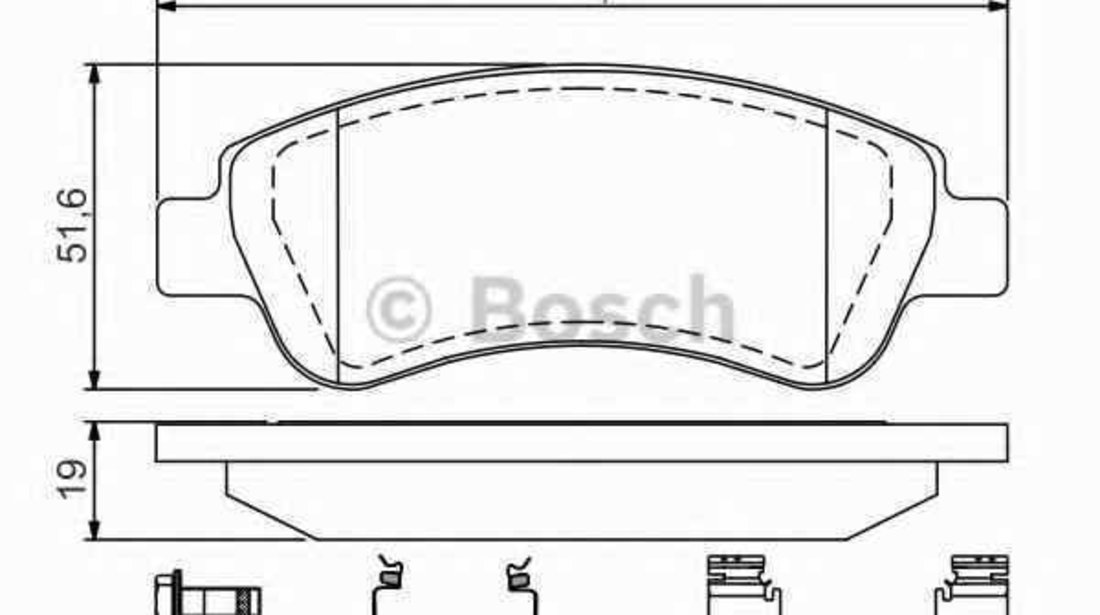 Set placute de frana CITROËN XSARA caroserie BOSCH 0 986 494 623