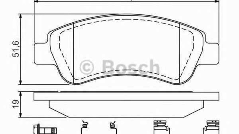Set placute de frana CITROËN XSARA caroserie BOSCH 0 986 494 623