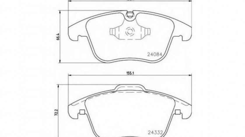 Set placute de frana Citroen C5 III Break (TD_) 2008-2016 #3 0986494371