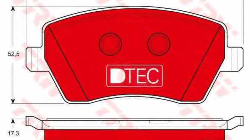 Set placute de frana DACIA DUSTER TRW GDB3332DTE