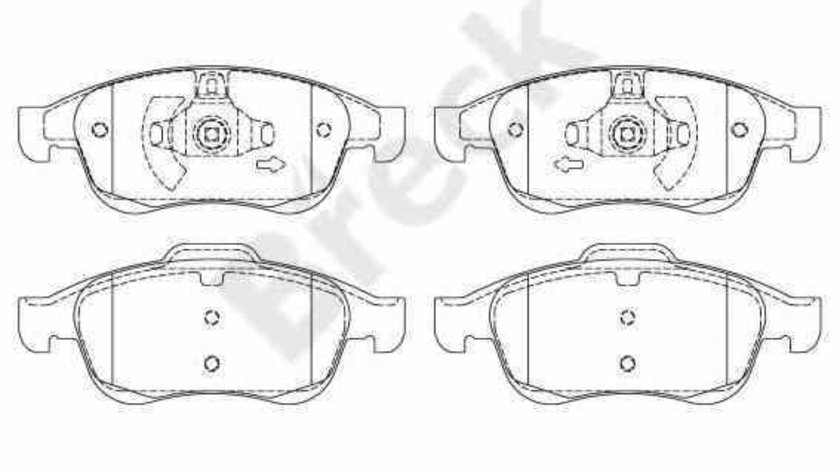 Set placute de frana DACIA LODGY BRECK 24914 00 701 00
