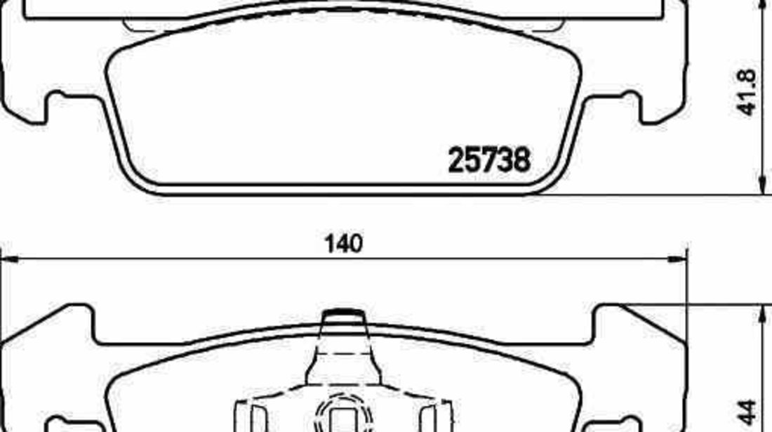 Set placute de frana DACIA LOGAN II RENAULT 410602396R