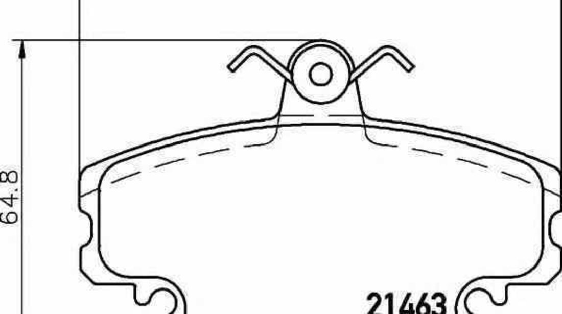 Set placute de frana DACIA SOLENZA HELLA 8DB 355 018-131